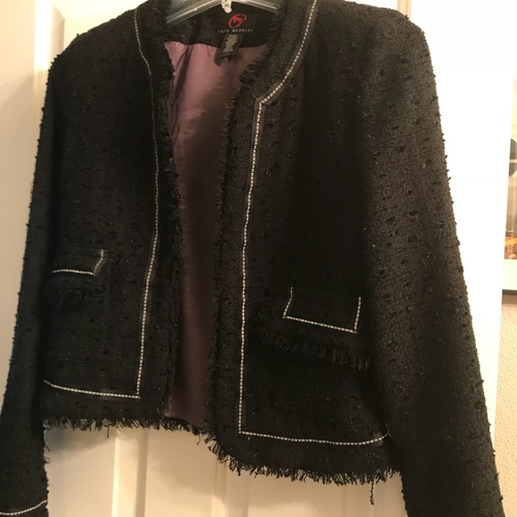 🛑SOLD🛑True Meaning Textured black blazer - Picture 1 of 1